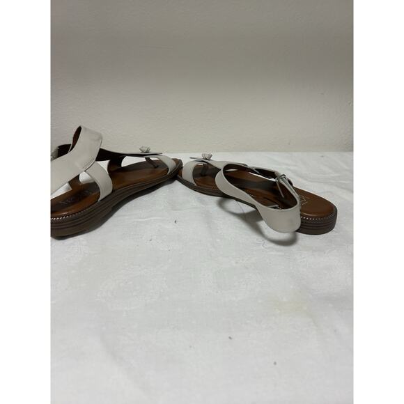 Franco Sarto L-Glenni Ivory Leather Comfort Strappy Womens Sandal Size 9M - Picture 6 of 8